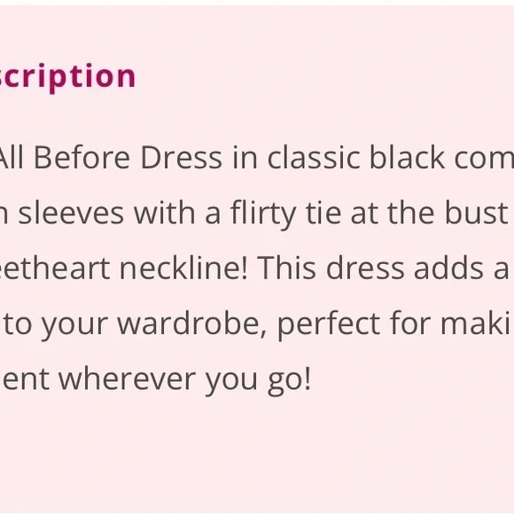 Chic Soul Black Long Sleeve Dress - Picture 4 of 4